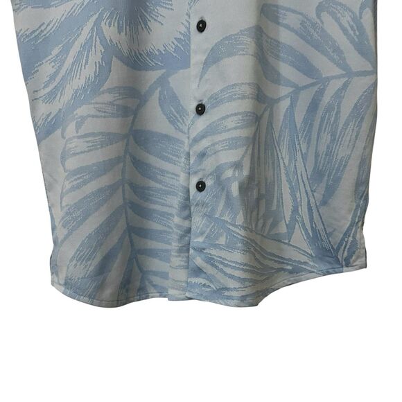 Tommy Bahama Islandzone Mens Medium Floral Button Up Shirt Short Sleeve Blue - Picture 4 of 9